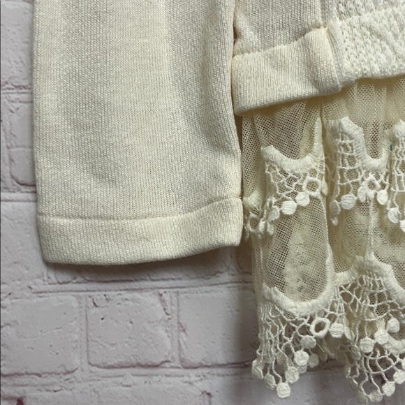 Sunday in Brooklyn for Anthropologie Lace Hem Sweater - Picture 5 of 11